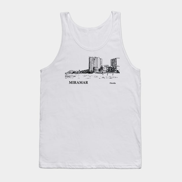 Miramar Florida Tank Top by Lakeric